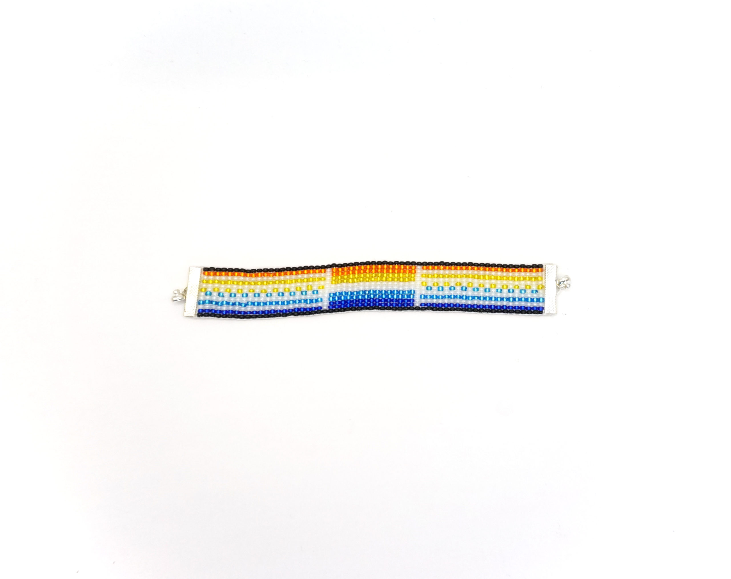 Aroace Flag Seed Bead Bracelet